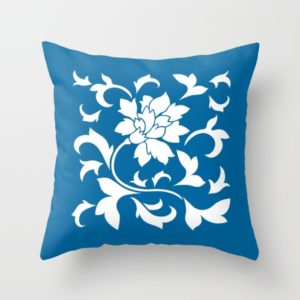 Throw Pillow Cover (16" X 16") Indoor - Snorkel Blue