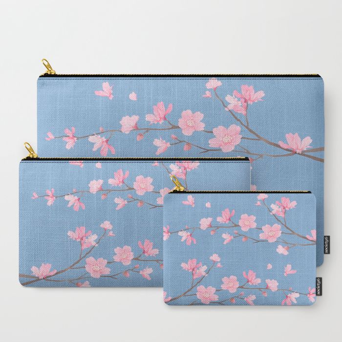 Cherry Blossom - CARRY-ALL POUCH LARGE (12.5" X 8.5") - Image 9