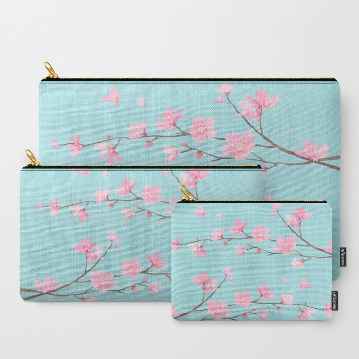 Cherry Blossom - CARRY-ALL POUCH LARGE (12.5" X 8.5") - Image 11