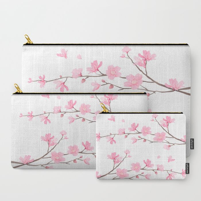 Cherry Blossom - CARRY-ALL POUCH LARGE (12.5" X 8.5") - Image 12