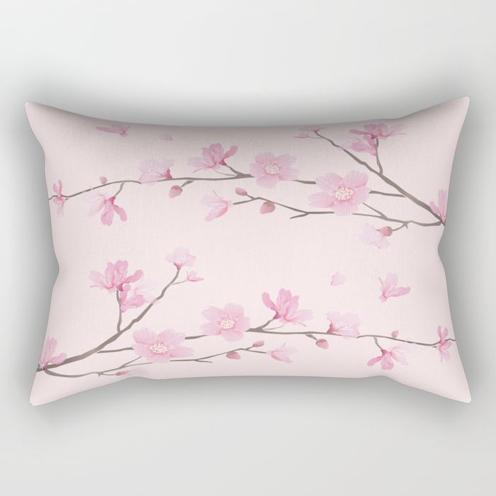 Cherry Blossom - RECTANGULAR PILLOW SMALL (17" X 12") - Image 3