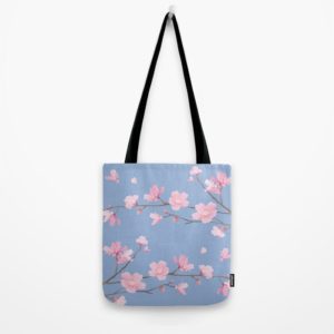 Cherry Blossom - TOTE BAG 13" X 13"