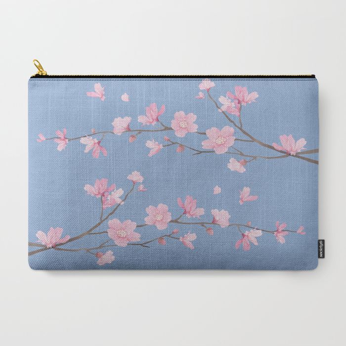 Cherry Blossom - CARRY-ALL POUCH LARGE (12.5" X 8.5")