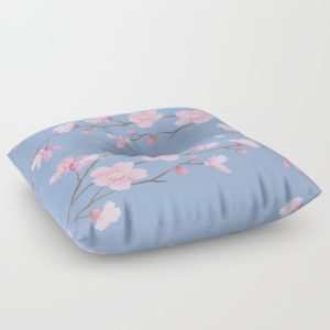 Cherry Blossom - FLOOR PILLOW SQUARE 26" X 26"