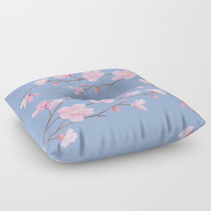 Cherry Blossom - FLOOR PILLOW SQUARE 26" X 26"