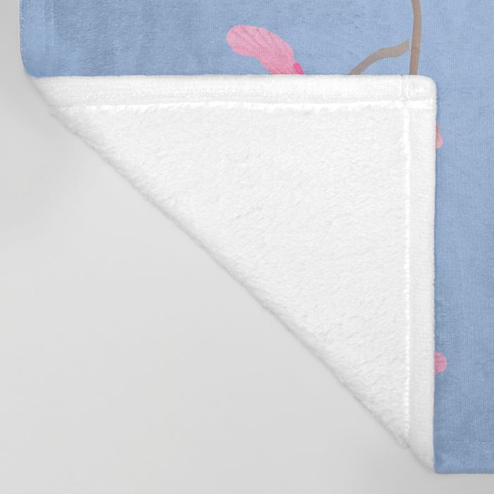 Cherry Blossom - THROW BLANKET 51" X 60" BLANKET - Image 4