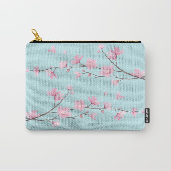 Cherry Blossom - CARRY-ALL POUCH LARGE (12.5" X 8.5") - Image 2