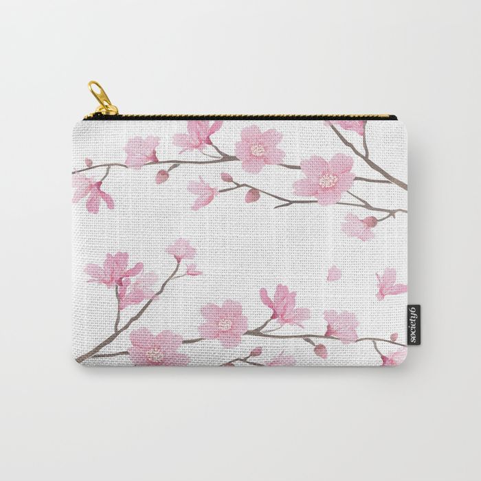 Cherry Blossom - CARRY-ALL POUCH LARGE (12.5" X 8.5") - Image 8