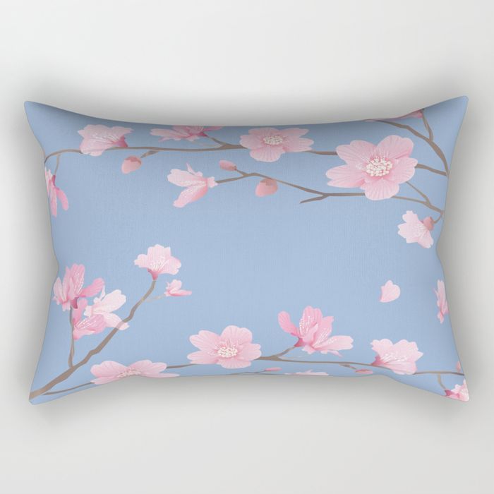Cherry Blossom - RECTANGULAR PILLOW SMALL (17" X 12") - Image 8