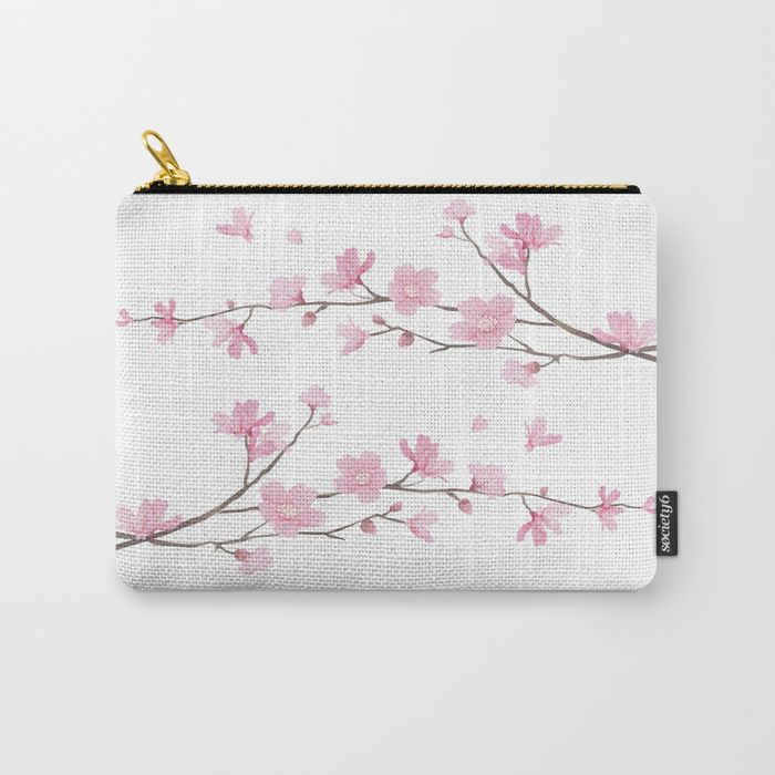 Cherry Blossom - CARRY-ALL POUCH LARGE (12.5" X 8.5") - Image 4