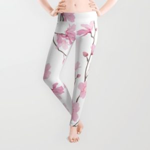 Cherry Blossom Transparent - LEGGINGS X-SMALL