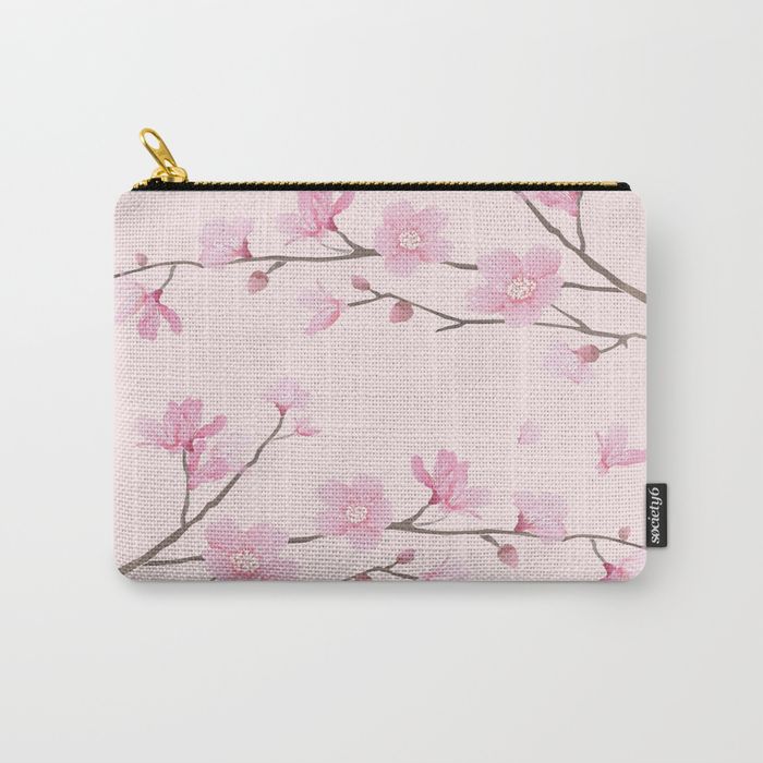 Cherry Blossom - CARRY-ALL POUCH LARGE (12.5" X 8.5") - Image 7
