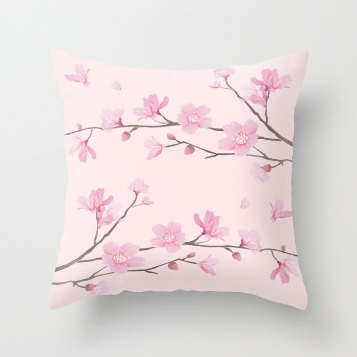 Cherry Blossom - THROW PILLOW COVER (16" X 16") INDOOR - Image 2