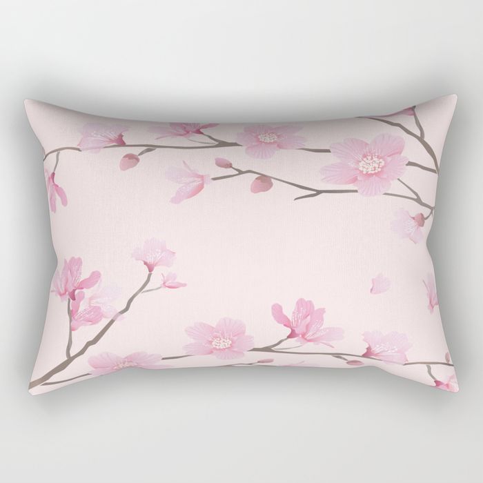 Cherry Blossom - RECTANGULAR PILLOW SMALL (17" X 12") - Image 6