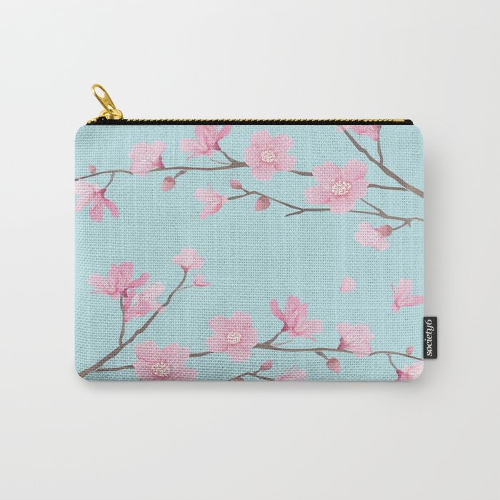Cherry Blossom - CARRY-ALL POUCH LARGE (12.5" X 8.5") - Image 6