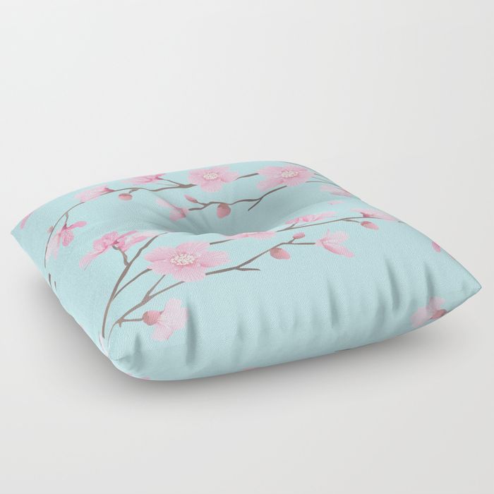Cherry Blossom - FLOOR PILLOW SQUARE 26" X 26" - Image 4