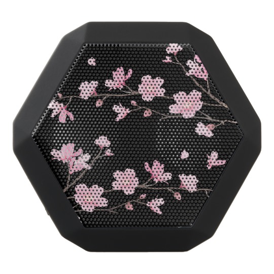 Cherry Blossom - Black Black Bluetooth Speaker