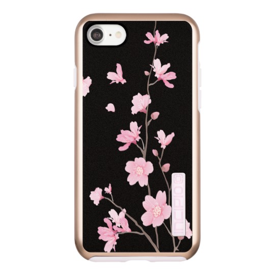 Cherry Blossom - Black Incipio DualPro Shine iPhone 7 Case