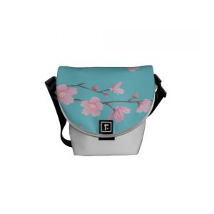 Cherry Blossom Messenger Bag