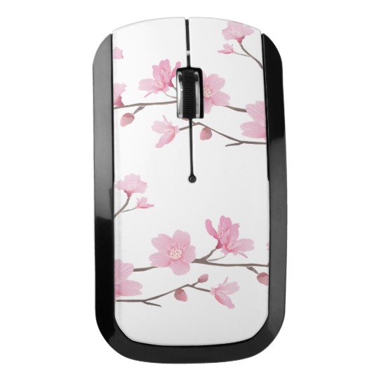 Cherry Blossom - Transparent Background Wireless Mouse