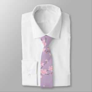 Cherry Blossom - Transparent Background Necktie